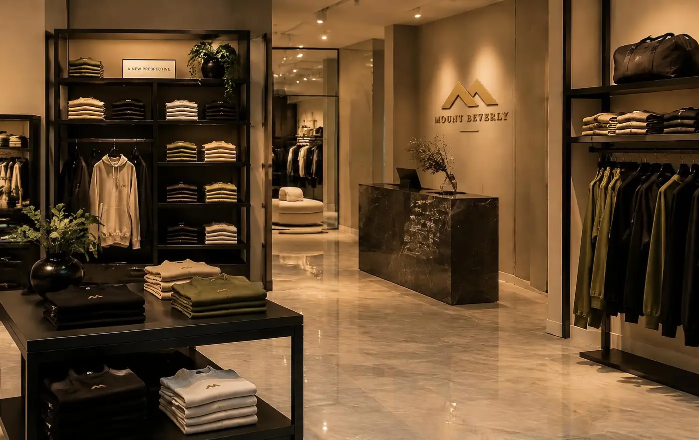 Inside the Mount Beverly store
